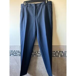 Kate Spade New York Navy Blue Trousers Black Stripe SZ 6 NWOT